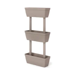 Set di 3 vasi Aldunga, 49x22h16 cm, Tortora
