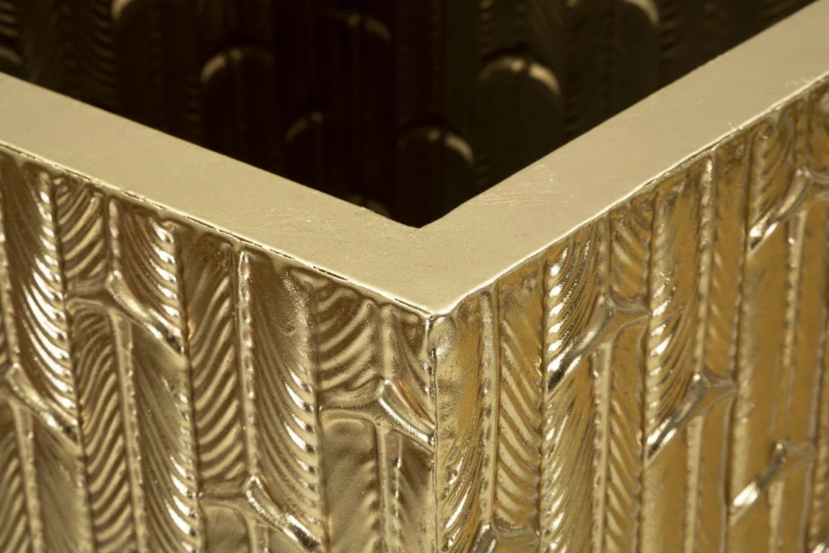 Oggettistica|Vasi > Dmora Set di 2 vasi Tirreni, 40x40 h99 cm, Oro