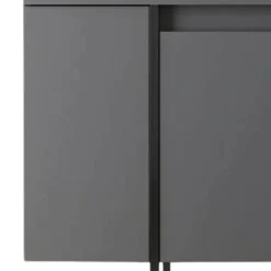 Mobili Soggiorno > Dmora Set Mobili da Soggiorno Modulabile Apertura a Ribalta, 2 Ante - Mornasco Nero Antracite
