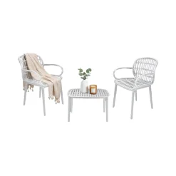 Set salotto da esterno Kupang, Bianco