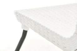 Set salotto esterno 2 poltrone 1 tavolino bianco - Canmore