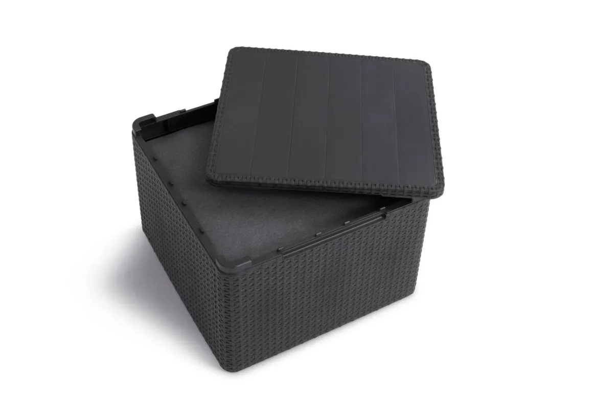 Set salotto esterno 2 poltrone e 1 divano antracite - Barrhead