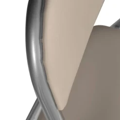 Ufficio|Cucina > Dmora Set 6 sedie pieghevoli imbottite bianche struttura in metallo - Antenore Grigio, Bianco