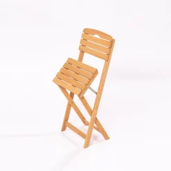Set Tavolo E Sedie > Dmora Set Tavolo e Sedie 2 Posti Dimensione Tavolo 50x50h72 cm, Dimensione Seduta 40x30h81 cm - Isso Marrone