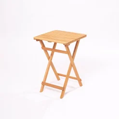 Set Tavolo E Sedie > Dmora Set Tavolo e Sedie 2 Posti Dimensione Tavolo 50x50h72 cm, Dimensione Seduta 40x30h81 cm - Isso Marrone