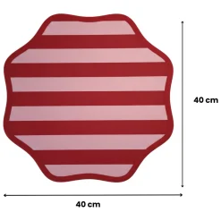 Tovaglie|Tovagliette > Dmora Set 2 Tovagliette/Sottopiatti in Ecopelle Hati, Rosso e Rosa 40x40 cm, Coppia bicolore, Lavabili e Antiscivolo, Indoor/Outdoor, Made in Italy Rosa, Rosso