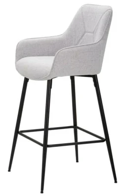 Sgabello alto moderno con seduta imbottita 55x55x109h cm - Moore
