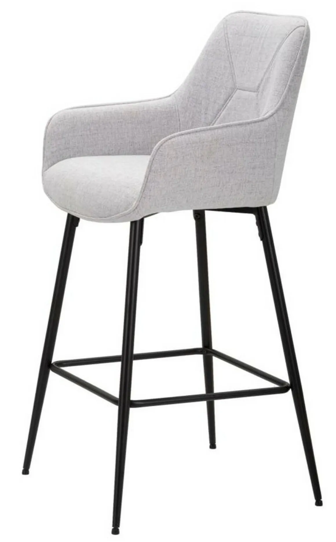 Sgabello alto moderno con seduta imbottita 55x55x109h cm - Moore