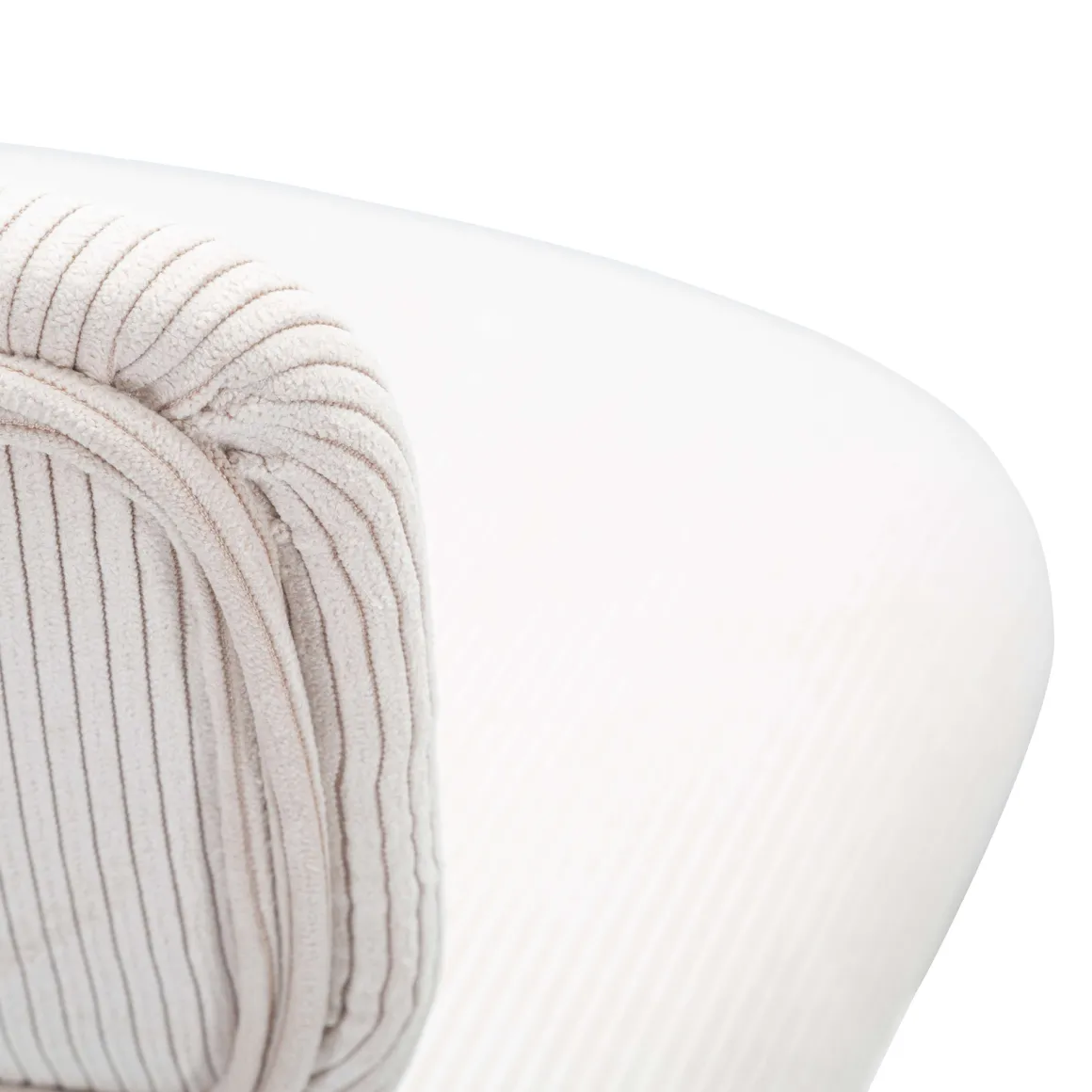 Sgabelli > Dmora Sgabello Bianco Crema Nero Regolabile con Schienale 43x50x86h cm, Imbottito - Essaou Nero, Bianco Crema