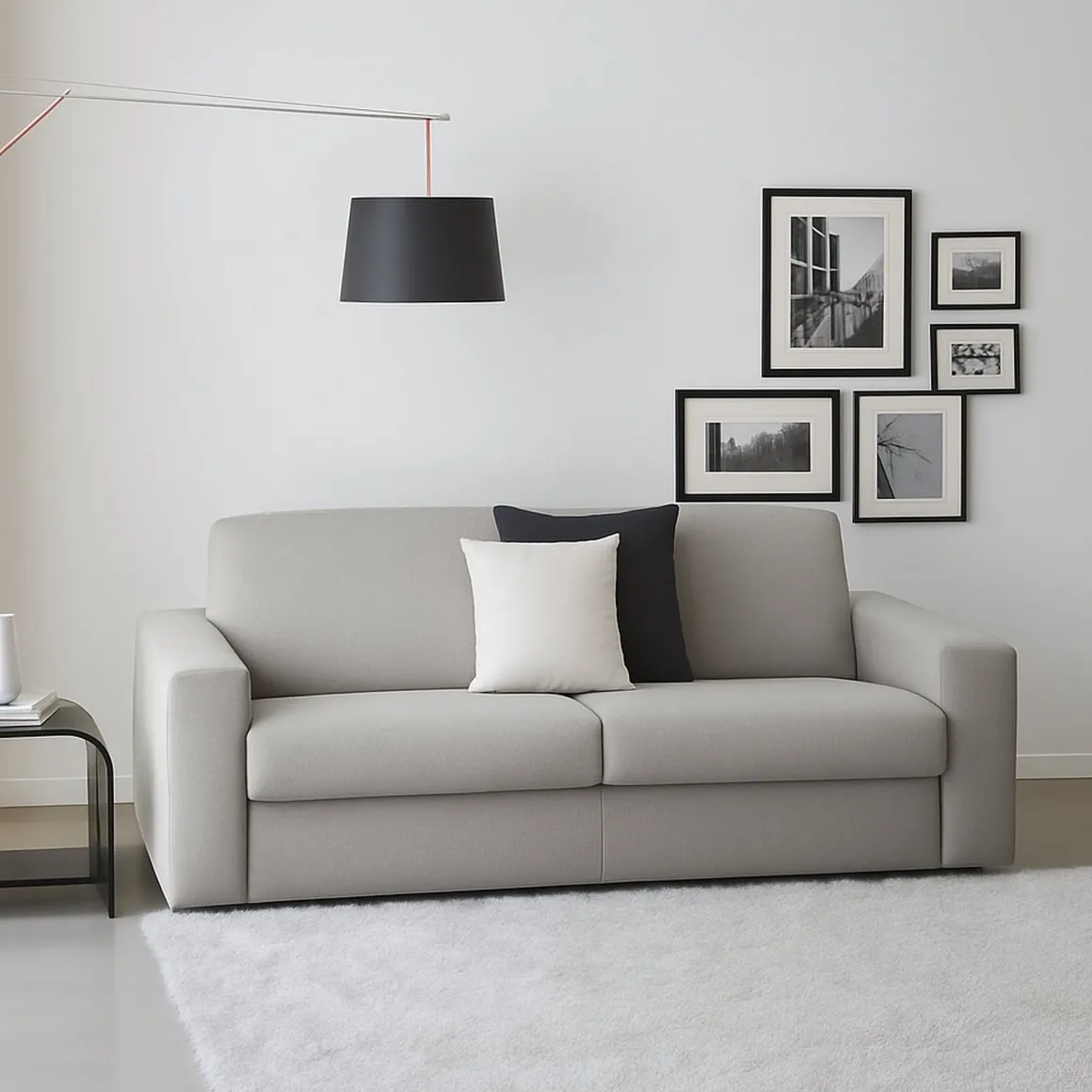 Sofa ad angolo grigio 200x95x90h cm - Larimar