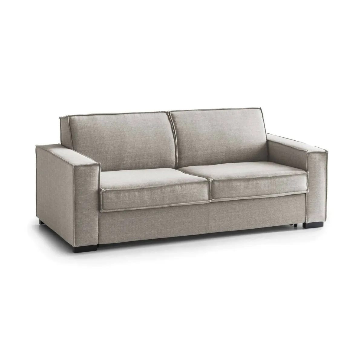 Salotto|Divani Fissi 3 Posti > Dmora Sofa ad angolo tortora 200x95x90h cm - Abernathy Grigio Tortora