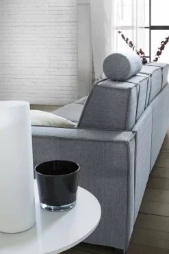Sofa sfoderabile grigio 220x95x90h cm - Diopside