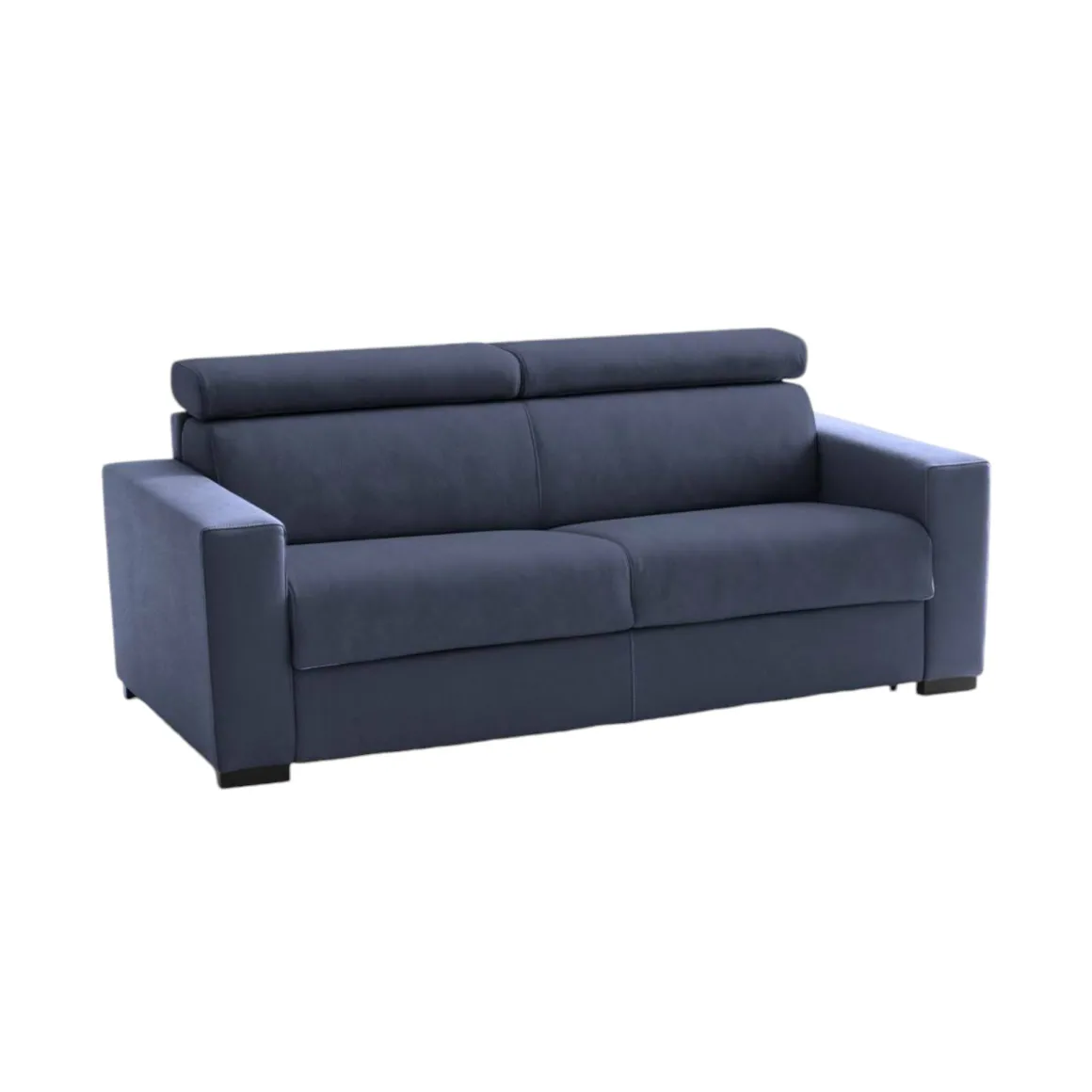 Sofà con braccioli blu 200x95x85h cm - Schiavo