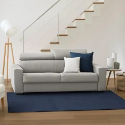 Sofà sfoderabile grigio 160x95x85h cm - Aggius