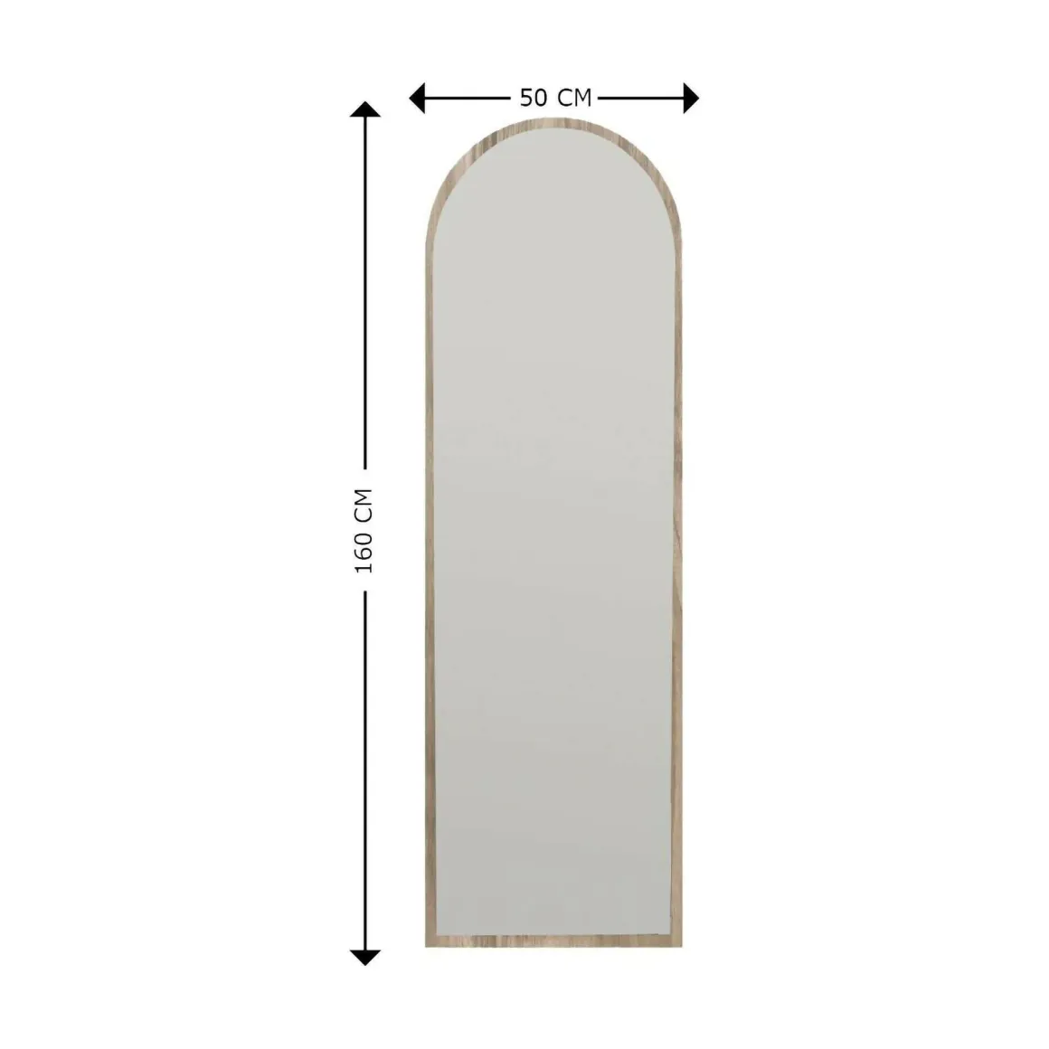 Specchio alto noce 50x160h cm - Artus