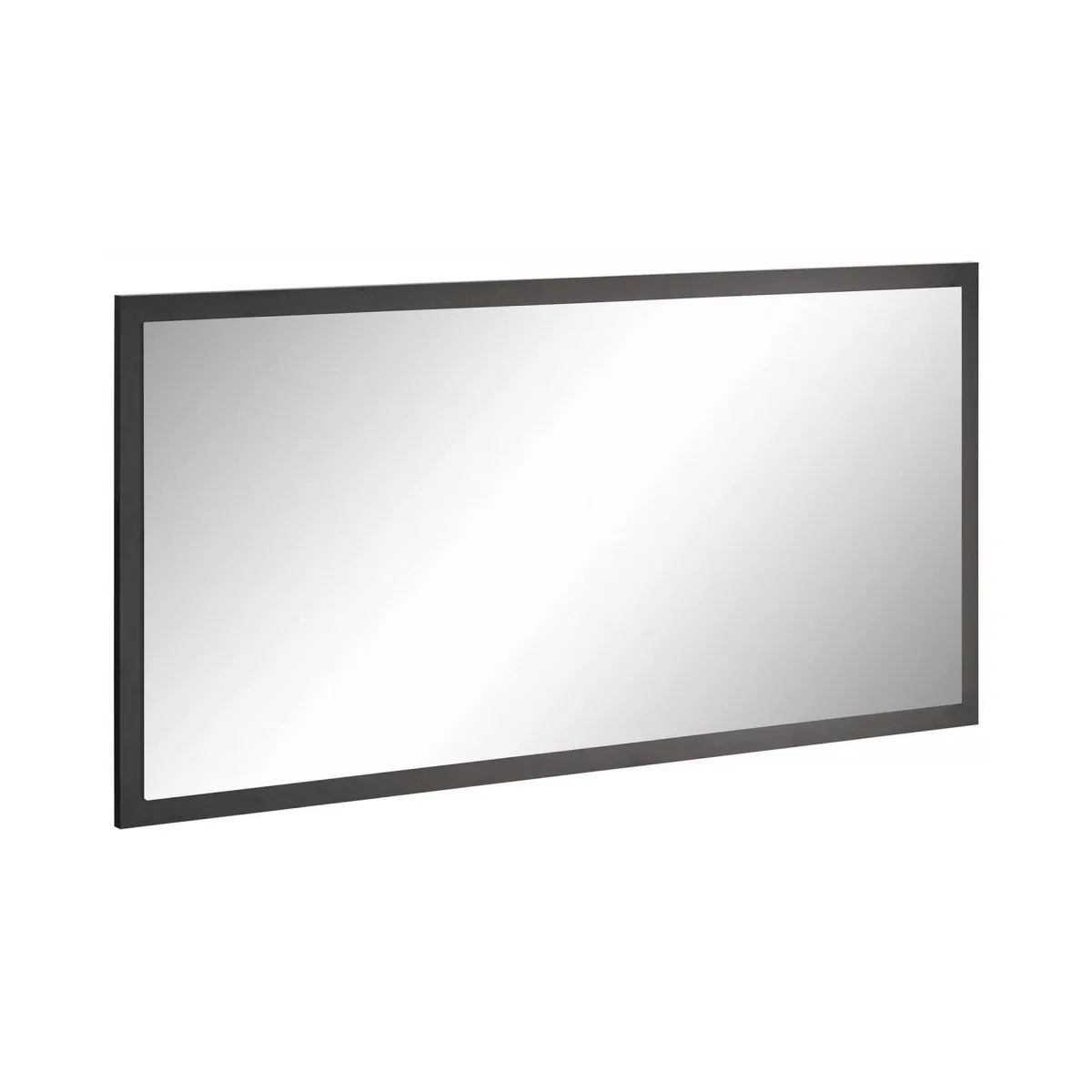 Specchi > Dmora Specchio antracite lucido 120x60h cm - Adelchi Nero Antracite lucido
