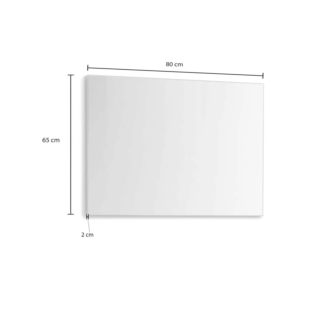 Specchio antracite 80x65h cm - Cile