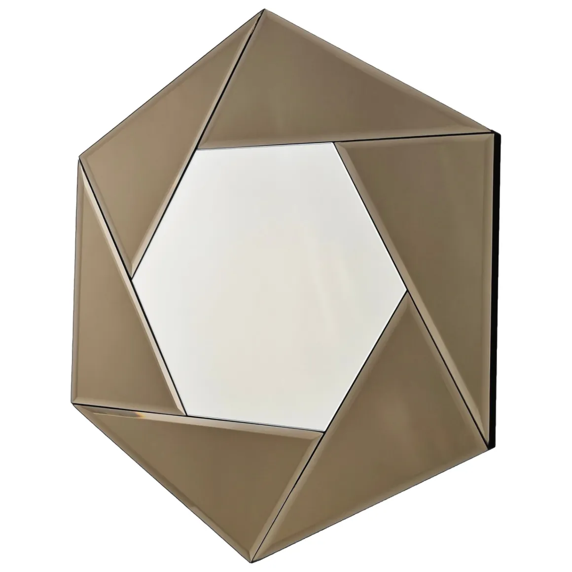 Specchi > Dmora Specchio Argento Trasparente Modulabile set da 2 40x40h cm, Forma Rettangolare - Ortovero Trasparente, Argento