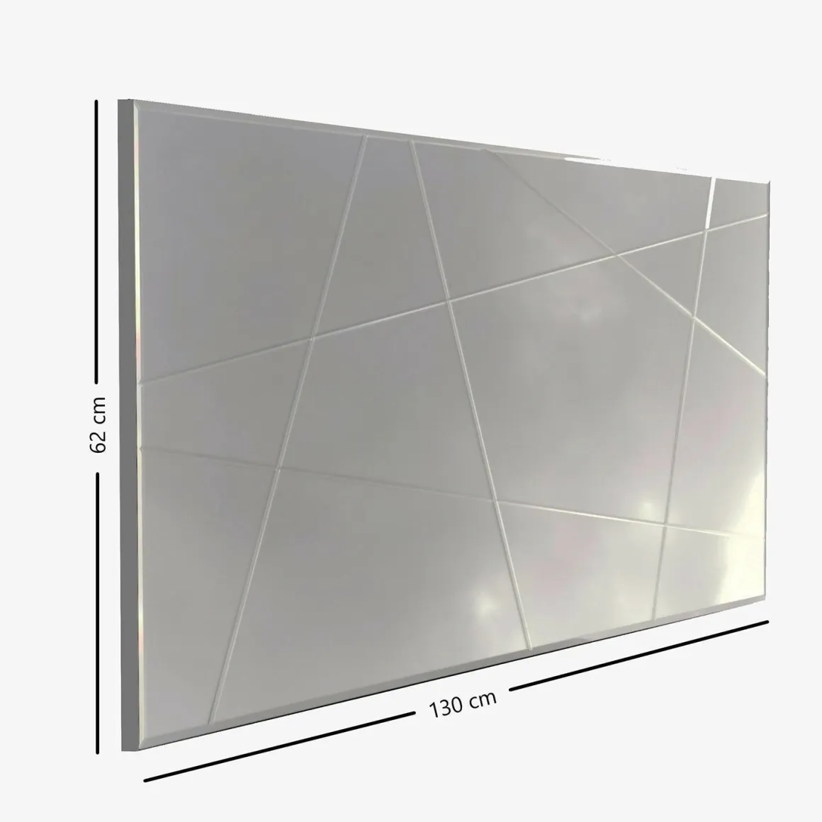 Specchio argento 130x62h cm - Caposele
