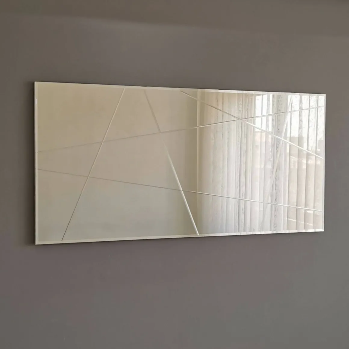 Specchio argento 130x62h cm - Caposele