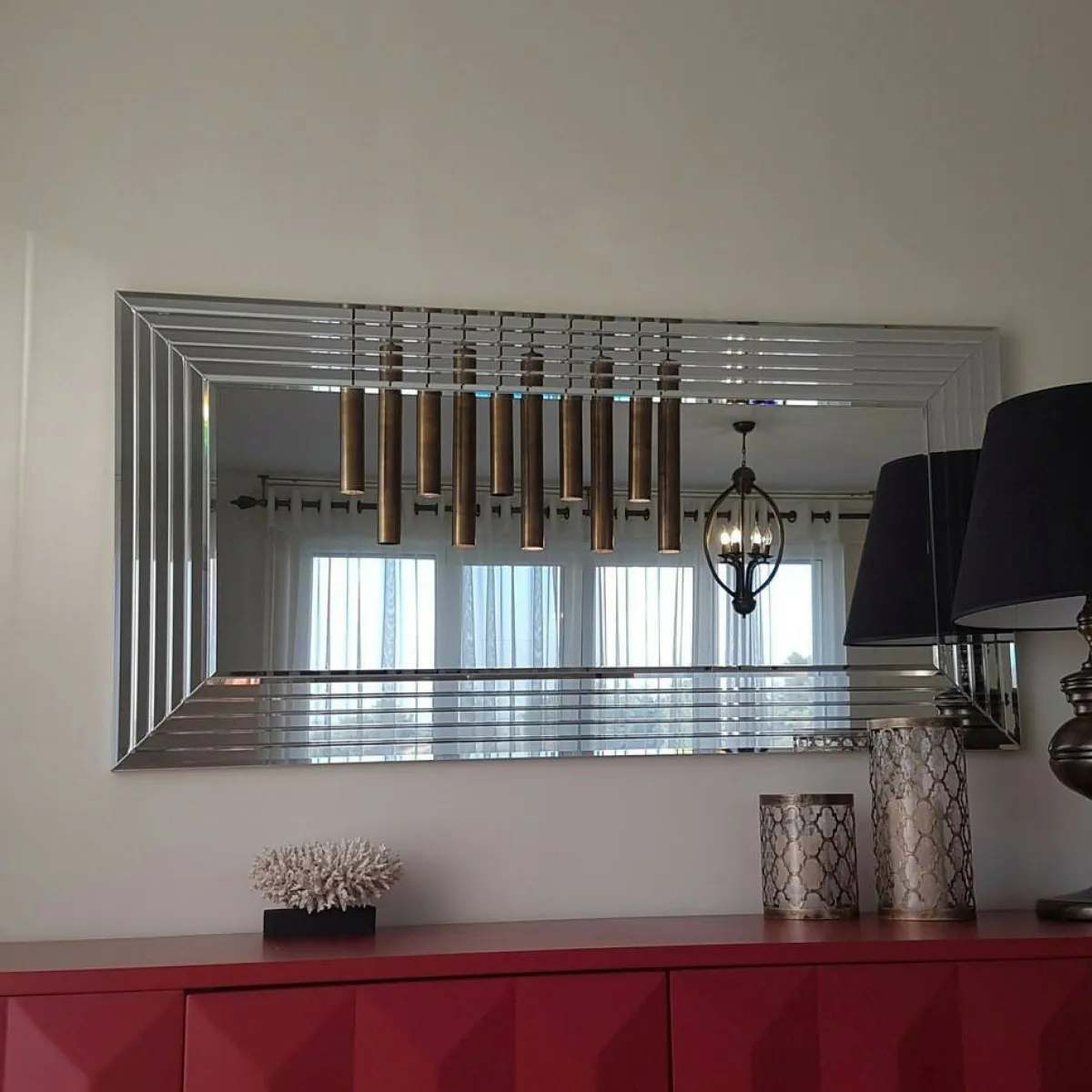 Specchi > Dmora Specchio 130x65h cm - Cavezzo Argento