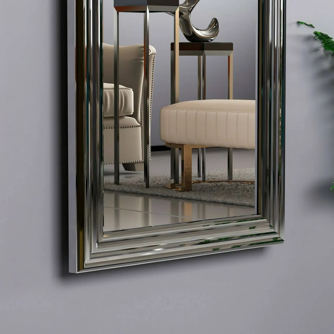 Specchio argento 40x105h cm - Lina