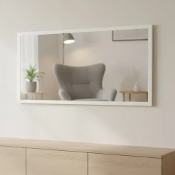 Specchio bagno bianco lucido 120x60h cm - Adelchi
