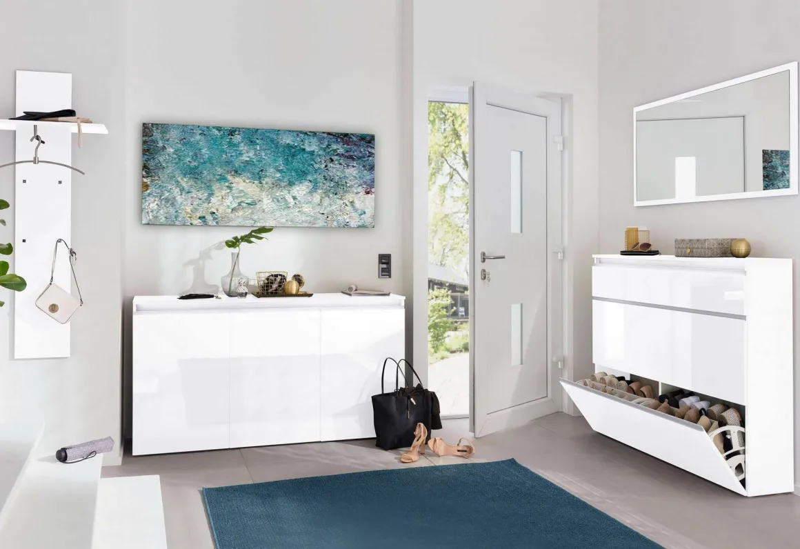 Specchio bagno bianco lucido 120x60h cm - Adelchi