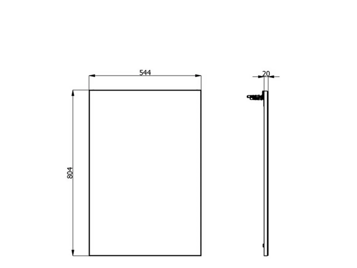 Specchi > Dmora Specchio kit Fissaggio a Muro Incluso Forma Rettangolare 76.5x76.5h cm - Rizzardi Beige