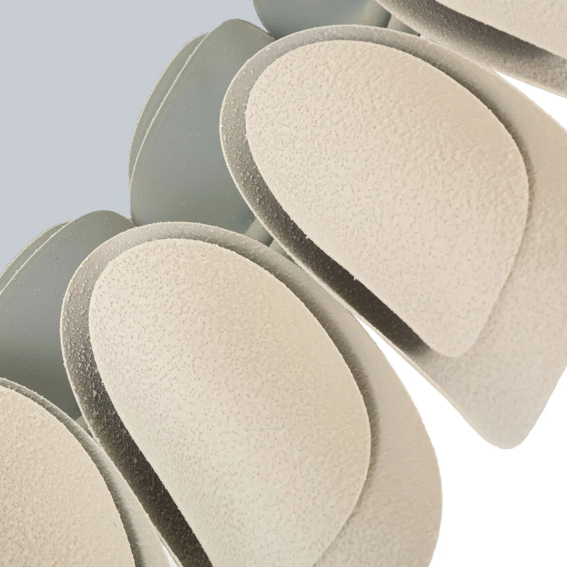 Specchio Beige Trasparente Cornice Effetto Pietra Forma Rotondo 85x6h cm, Tipologia a Parete - Dagatiza