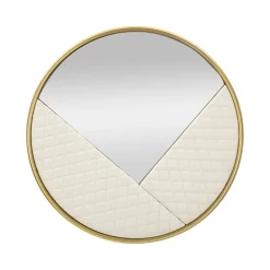 Specchio bianco e oro 80x80h cm - Bozzole