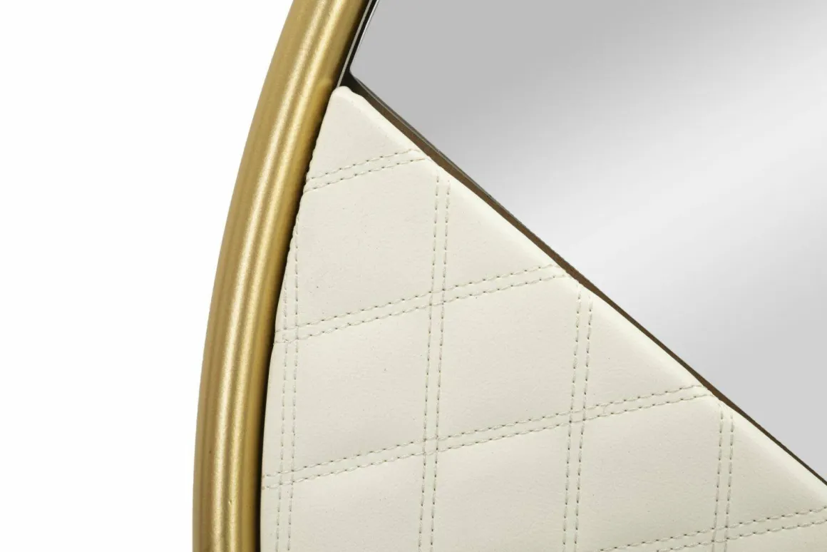 Specchio bianco e oro 80x80h cm - Bozzole
