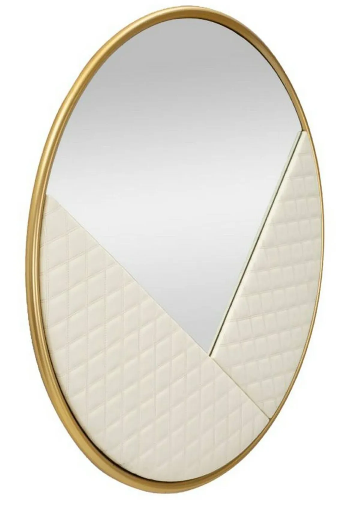 Specchio bianco e oro 80x80h cm - Bozzole