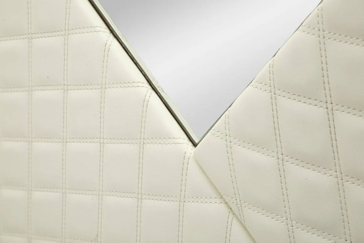 Specchio bianco e oro 80x80h cm - Bozzole