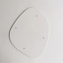 Specchio Bianco Forma Irregolare Tipologia a Muro 75x58h cm, - Moscufo