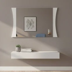 Specchi > Dmora Specchio 110x60h cm - Frida Bianco Lucido