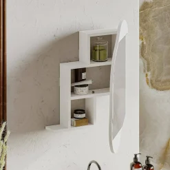 Specchio bianco 60x75h cm - Asterisco