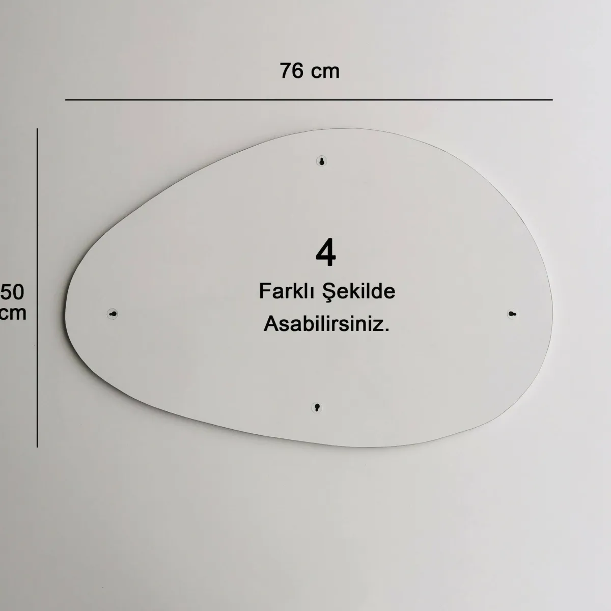 Specchi > Dmora Specchio 76x50h cm - Nogaredo Bianco