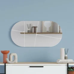Specchio bianco 80x40h cm - Stezzano