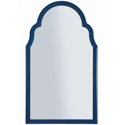 Specchi > Dmora Specchio blu Trasparente Cornice Sagomata Forma Rettangolare 55x150h cm, Tipologia a Parete - Berat Trasparente, Blu