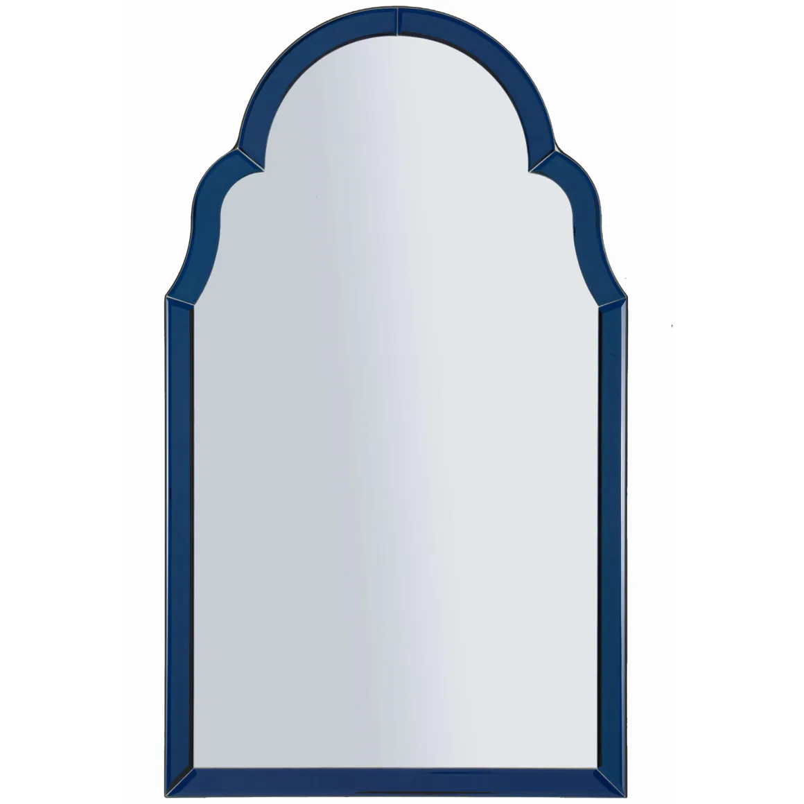 Specchio blu Trasparente Cornice Sagomata Forma Rettangolare 47x80h cm, Tipologia a Parete - Mostarr