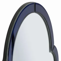 Specchio blu Trasparente Cornice Sagomata Forma Rettangolare 47x80h cm, Tipologia a Parete - Mostarr