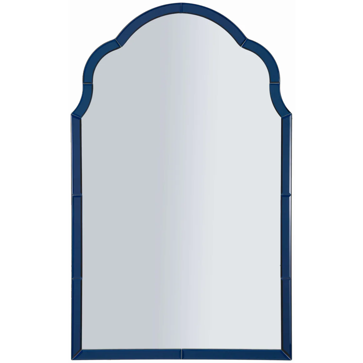 Specchio blu Trasparente Cornice Sagomata Forma Rettangolare 62x100h cm, Tipologia a Parete - Gameba