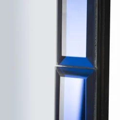 Specchio blu Trasparente Cornice Sagomata Forma Rettangolare 62x100h cm, Tipologia a Parete - Gameba