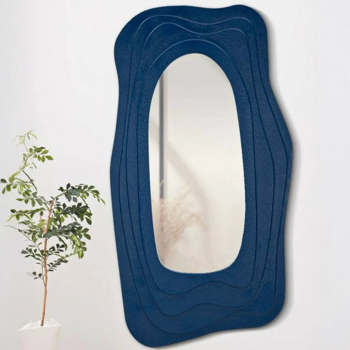 Specchio blu 90x165h cm - Pregola