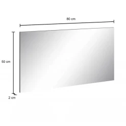 Specchio cemento 80x60h cm - Deanna