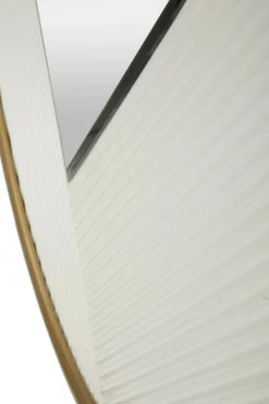Specchio circolare bianco e oro 80x80h cm - Santelia