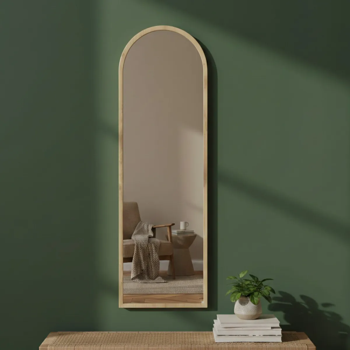 Specchi > Dmora Specchio con cavalletto rovere 50x160h cm - Artus Marrone Rovere