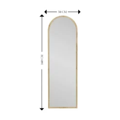 Specchi > Dmora Specchio con cavalletto rovere 50x160h cm - Artus Marrone Rovere
