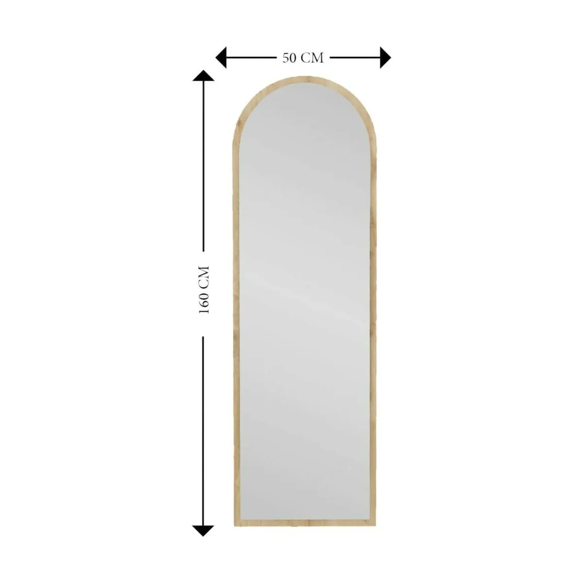 Specchi > Dmora Specchio con cavalletto rovere 50x160h cm - Artus Marrone Rovere